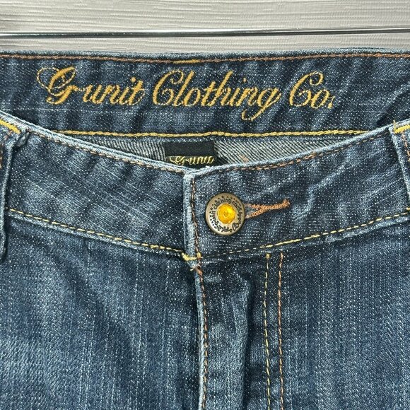 G Unit Jeans Womens 11 Bootcut Cotton Stretch Embellished Pocket - Picture 5 of 10